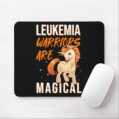 Leukemia Warrior Magical Unicorn Orange Ribbon Hem Mousepad (Mit Mouse)