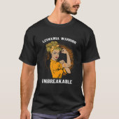 Leukemia Warrior Unbreakable Awareness T-Shirt (Vorderseite)