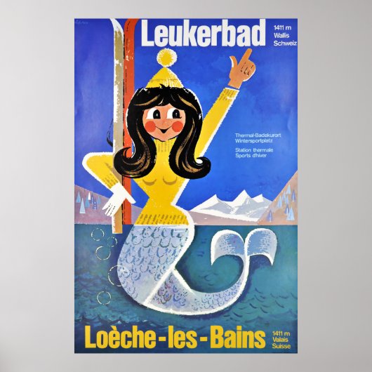 Leukerbad, Station thermale, Poster (Vorne)