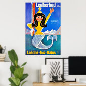 Leukerbad, Thermalbad, Poster (Heimbüro)