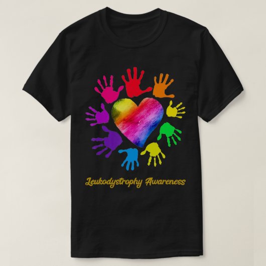 Leukodystrophie Bewusstsein Hände Leukodystrophie T-Shirt (Design vorne)