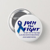 Leukodystrophie-Bewusstseins-Knopf Button (Vorne & Hinten)
