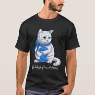 Leukodystrophien-Bewusstseinsmonat Blaues Band Kat T-Shirt