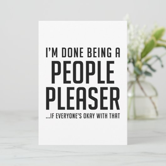 Leute angenehm dankeskarte (Stehend Vorderseite)