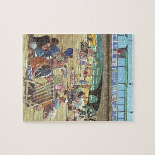 Leute auf Bournemouth setzen, Dorset, Puzzle (Horizontal)