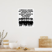 Leute außerhalb des lustigen Posters Poster (Küche)