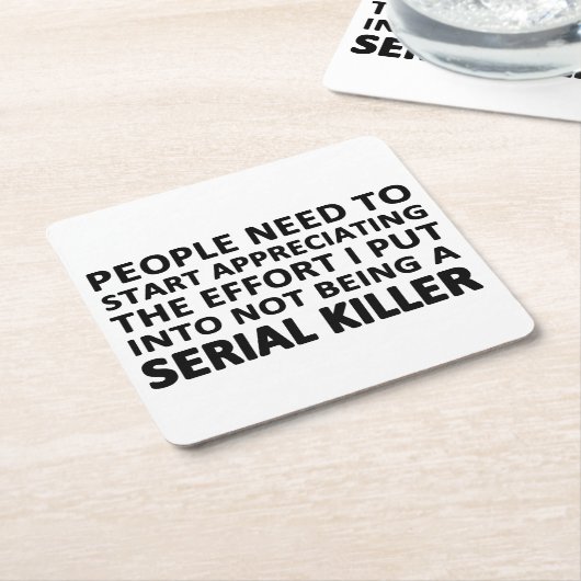 Leute-Bedarf zu schätzen zu beginnen Rechteckiger Pappuntersetzer (angewinkelt)