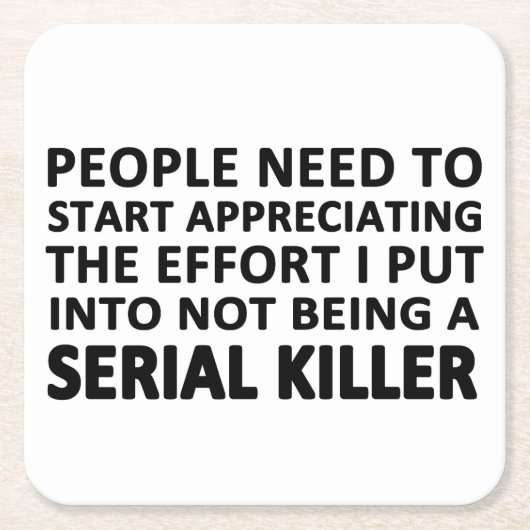 Leute-Bedarf zu schätzen zu beginnen Rechteckiger Pappuntersetzer (Vorderseite)