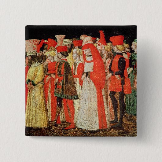 Leute des Gerichtes der Sforza Familie Button (Vorderseite)