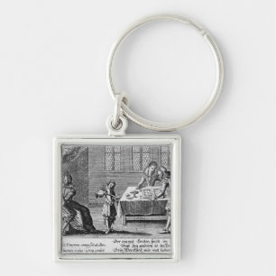 Leute, die Backgammon spielen Schlüsselanhänger