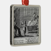 Leute, die Backgammon spielen Silbernes Ornament (Rechts)
