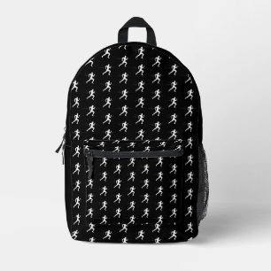 Leute, die eine Silhouette von HeartBeat Line Blac Bedruckter Rucksack