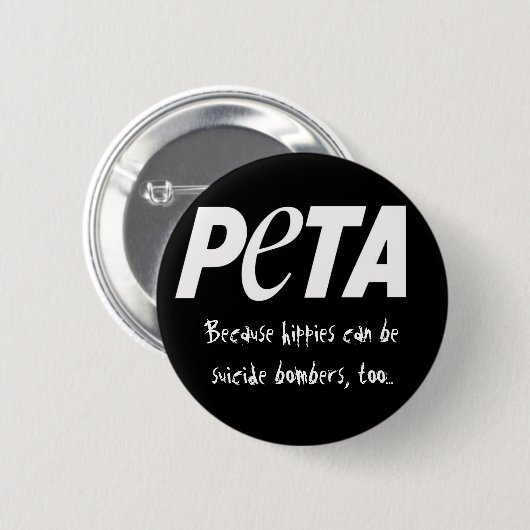 Leute, die geschmackvolle Tiere essen Button (Vorne & Hinten)