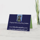 Leute, die hassen Katzen… - Grußkarte Karte (Rückseite)