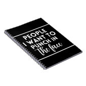 Leute, die ich wollte, ins Gesicht zu stoßen Notizblock (Rechte Seite)