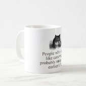 Leute, die Katzen nicht mögen Kaffeetasse (Vorderseite Links)