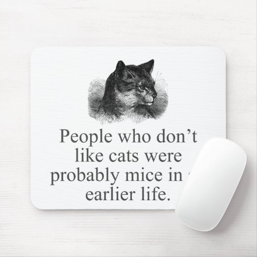 Leute, die Katzen nicht mögen Mousepad (Mit Mouse)