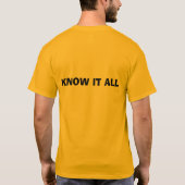 Leute, die sie denken, wissen alles wirklich ir… T-Shirt (Rückseite)