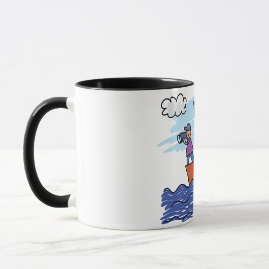 Leute, die Tasse segeln (Links)