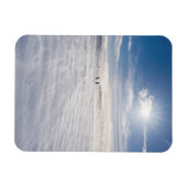 Leute, die über Schnee gehen, Island Magnet (Horizontal)