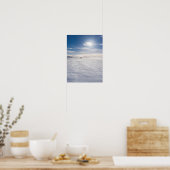 Leute, die über Schnee gehen, Island Poster (Küche)