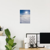 Leute, die über Schnee gehen, Island Poster (Heimbüro)