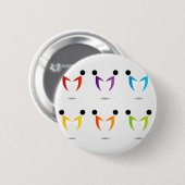 Leute, die zusammen Einheit zeigen Button (Vorne & Hinten)