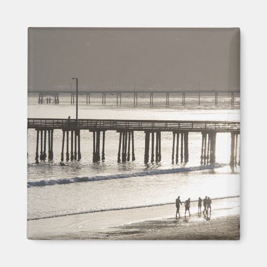 Leute essen Avila Beach Magnet (Vorne)