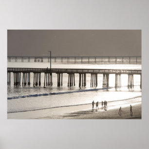 Leute essen Avila Beach Poster