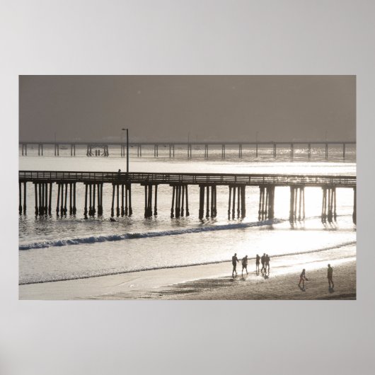 Leute essen Avila Beach Poster (Vorne)