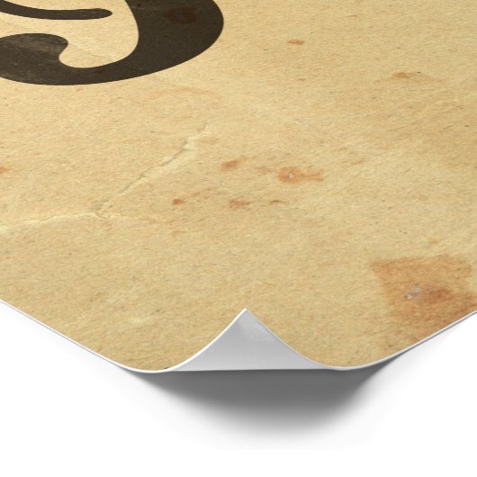 Leute Fleischkarte Poster (Ecke)