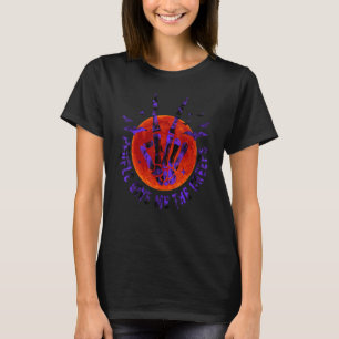 Leute geben mir die Creeps Halloween Skeleton Hand T-Shirt