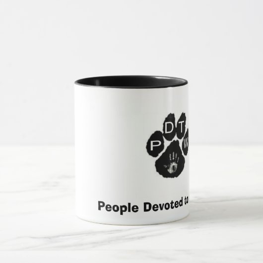 Leute gewidmet Tier-Tasse Tasse (Zentrum)