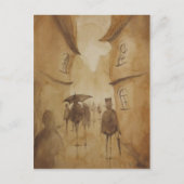 Leute gingen so postkarte (Vorderseite)