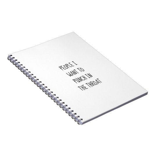 Leute I wollen, um in der Kehle-Raum-Zeitschrift Notizblock (Rechte Seite)