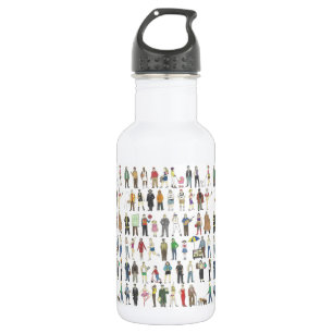 Leute im New Yorker City Pride Water Flasche Trinkflasche