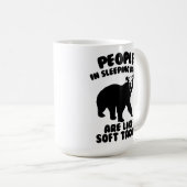 Leute in den Schlafsäcken sind wie weicher Tacos Kaffeetasse (VorderseiteRechts)