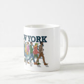 Leute in New York City Kaffeetasse (VorderseiteRechts)