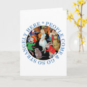 Leute kommen her und gehen so merkwürdig! karte (Gelbe Blume)