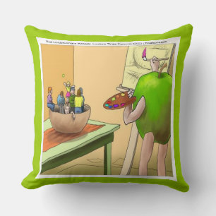 Leute leben noch lustig Cotton Jumbo Throw Kissen