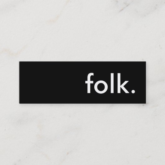 Leute. Mini Visitenkarte (Vorderseite)