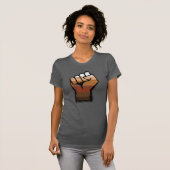 Leute mit farbenfroher Faust T-Shirt (Vorne ganz)