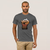 Leute mit farbenfroher Faust T-Shirt (Vorne ganz)
