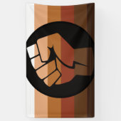 Leute mit farbigem (POC) Stolz Banner (Vertikal)