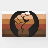 Leute mit farbigem (POC) Stolz Banner (Horizontal)