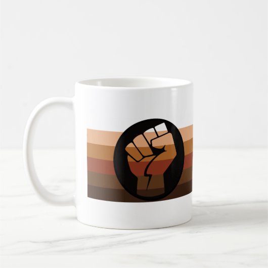 Leute mit farbigem (POC) Stolz Kaffeetasse (Links)