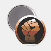 Leute mit farbigem (POC) Stolz Magnet (Vorderseite/Rückseite)