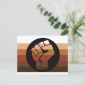 Leute mit farbigem (POC) Stolz Postkarte (Stehend Vorderseite)