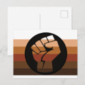 Leute mit farbigem (POC) Stolz Postkarte (Vorne/Hinten)