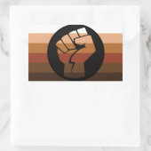 Leute mit farbigem (POC) Stolz Rechteckiger Aufkleber (Tasche)